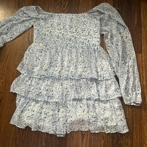 Steve Madden Blue Floral Kids Casual Dress